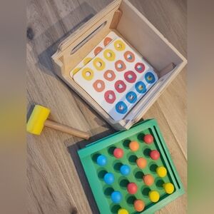 Lovevery hammer and pegs toy